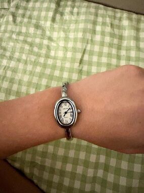 Silver-Tone Bracelet Watch